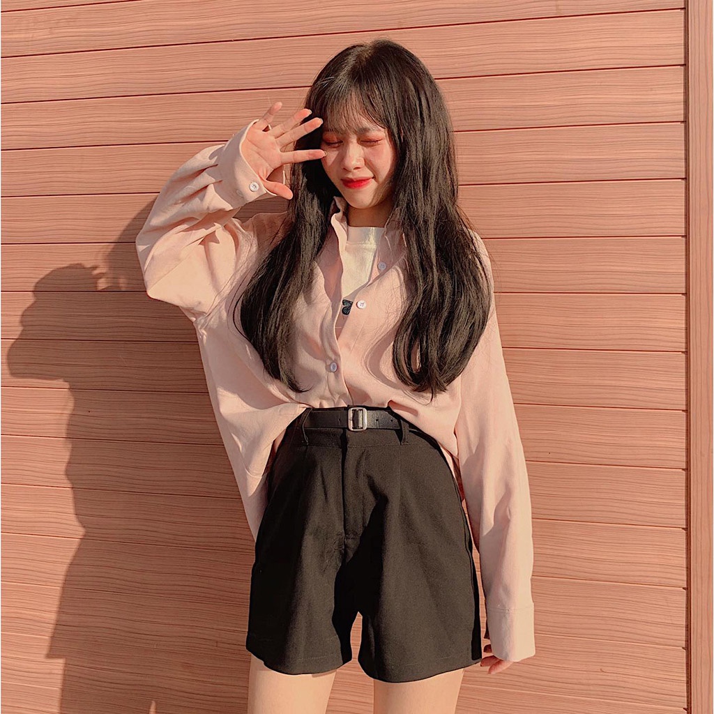 Áo Sơ Mi Nhung Tăm Mịn KUPI Form Rộng Tay Dài Uni Nam Nữ Phong Cách Hàn Quốc Ulzzang Dáng Rộng Bigsize Leevin Store