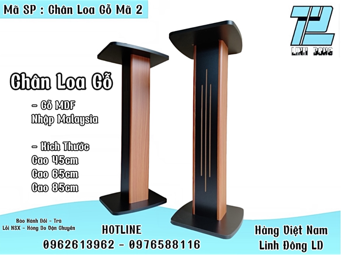 - mã 2 - chân loa gỗ cao cấp - chân loa gỗ mdf - ke dọc