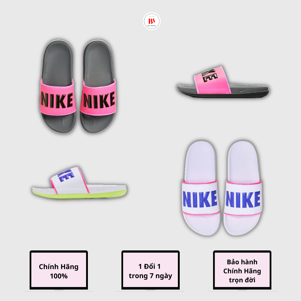 Chính Hãng Dép Nike OffCourt Trắng Hồng