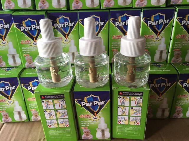 LỌ TINH DẦU ĐUỔI MUỖI PAR PAR AN TOÀN HIỆU QUẢ màu xanh 480h