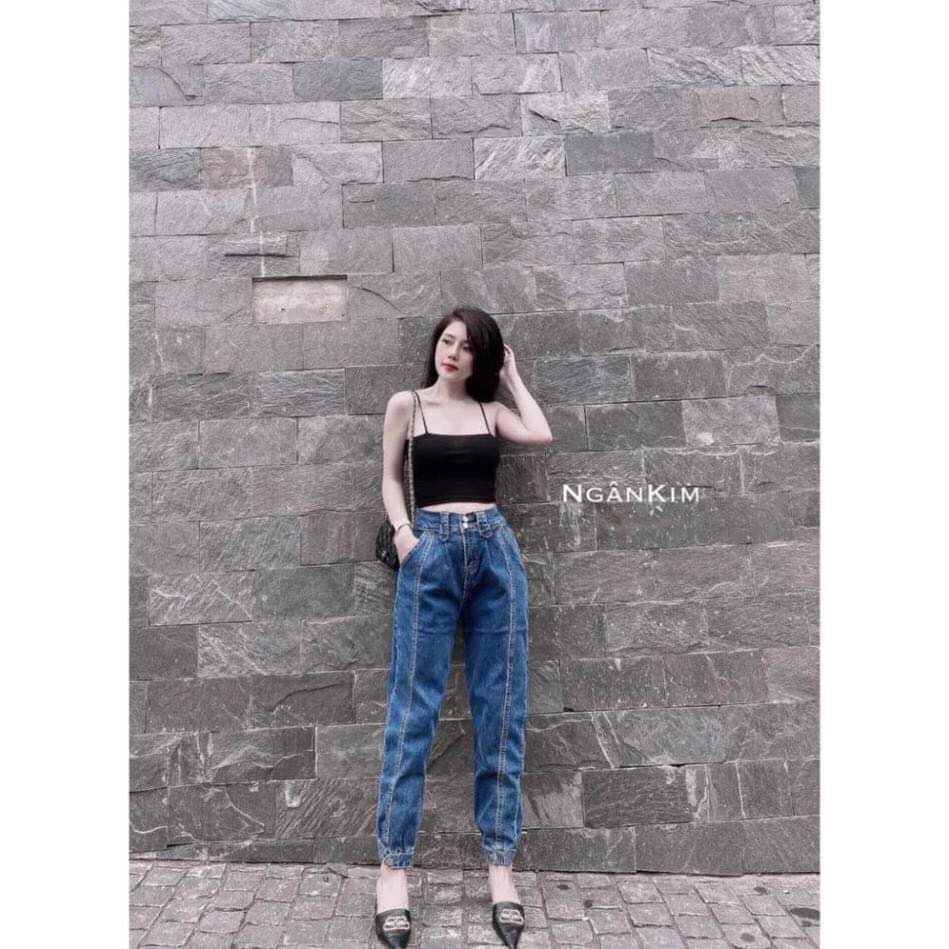 Quần baggy bò cúc gấu Chất bò dày dặn, . Lên fom thụng cưc hottrend