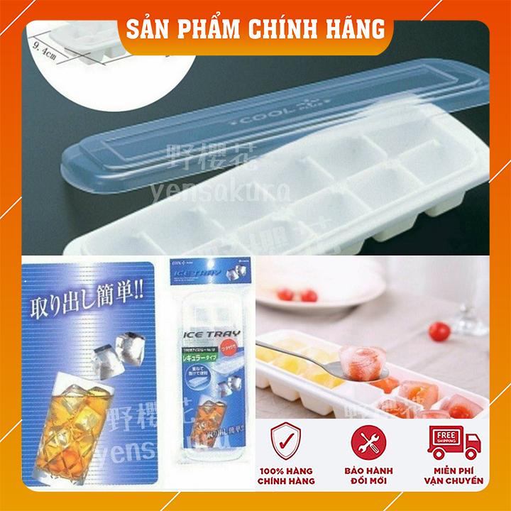 Khay làm đá COOL PLUS nhựa cao cấp mức độ chịu nhiệt tốt dùng để đựng đá, thức ăn làm lạnh - Hàng nội địa Nhật Bản - SP09
