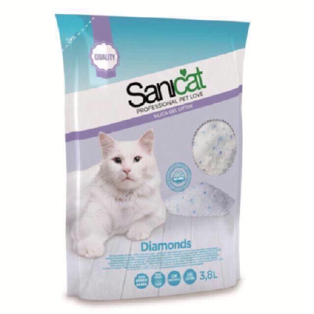 Cát vệ sinh thủy tinh cho mèo sanicat 5l