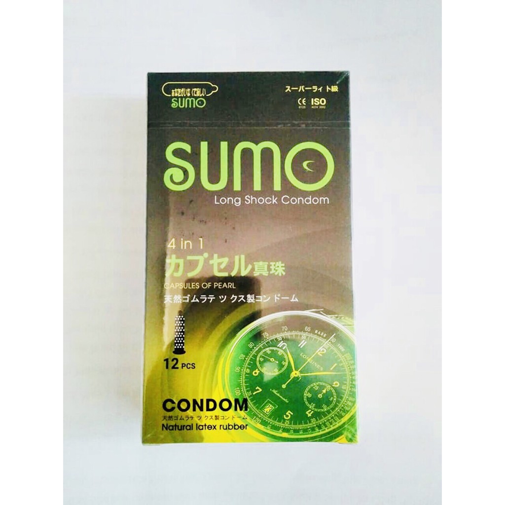 Bao cao su Sumo 4In1 phát hiện bệnh tình dục - hộp 12 cái, sản phẩm cam kết hàng đúng mô tả, chất lượng đảm bảo an toàn đến sức khỏe người sử dụng