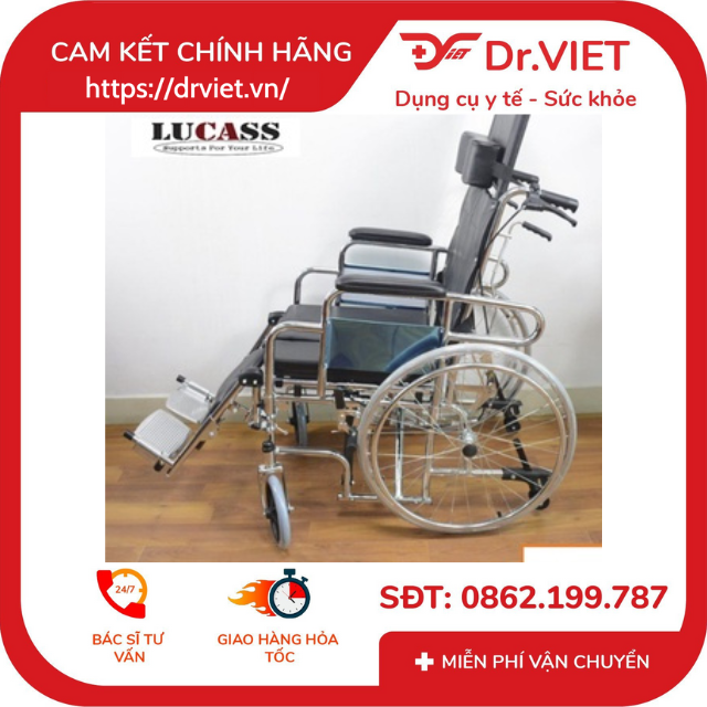 Xe lăn đa năng sắt sơn 2 chống lật X67 (Lucass X-601 cũ) Chính hãng 24 Xe lăn đa năng sắt sơn 2 chống lật X67 (Lucass X-601 cũ) Chính hãng