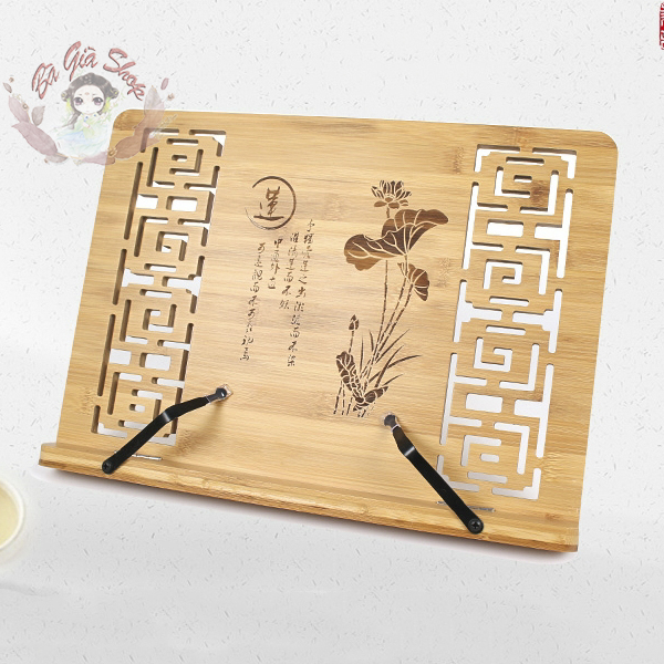 Kệ đọc sách giá kẹp sách bằng gỗ (size lớn)