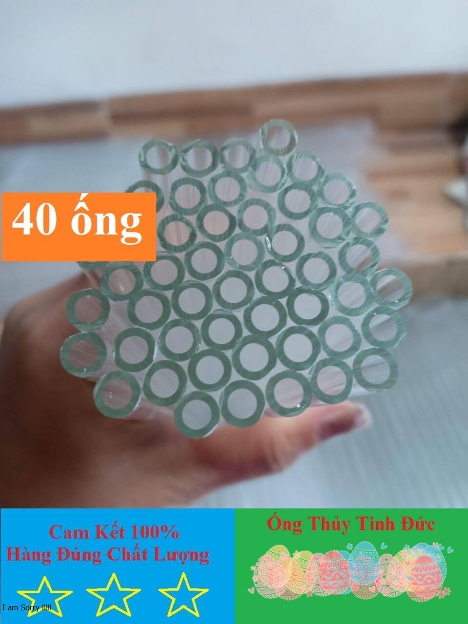 40 ống thủy tinh đức dài 20cm