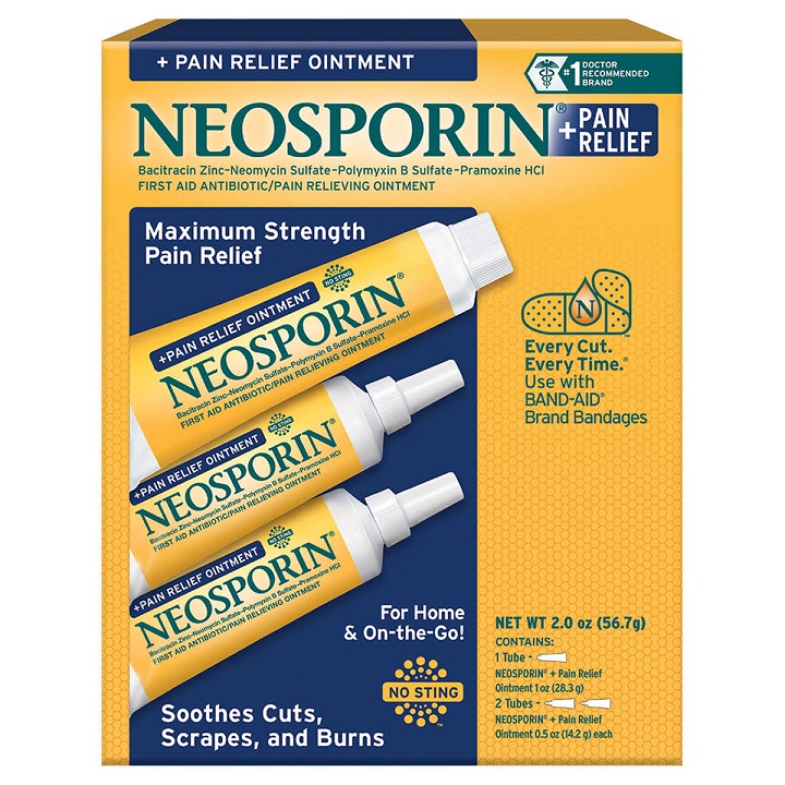 Set 3 tuýp kem mỡ liền sẹo Neosporin USA
