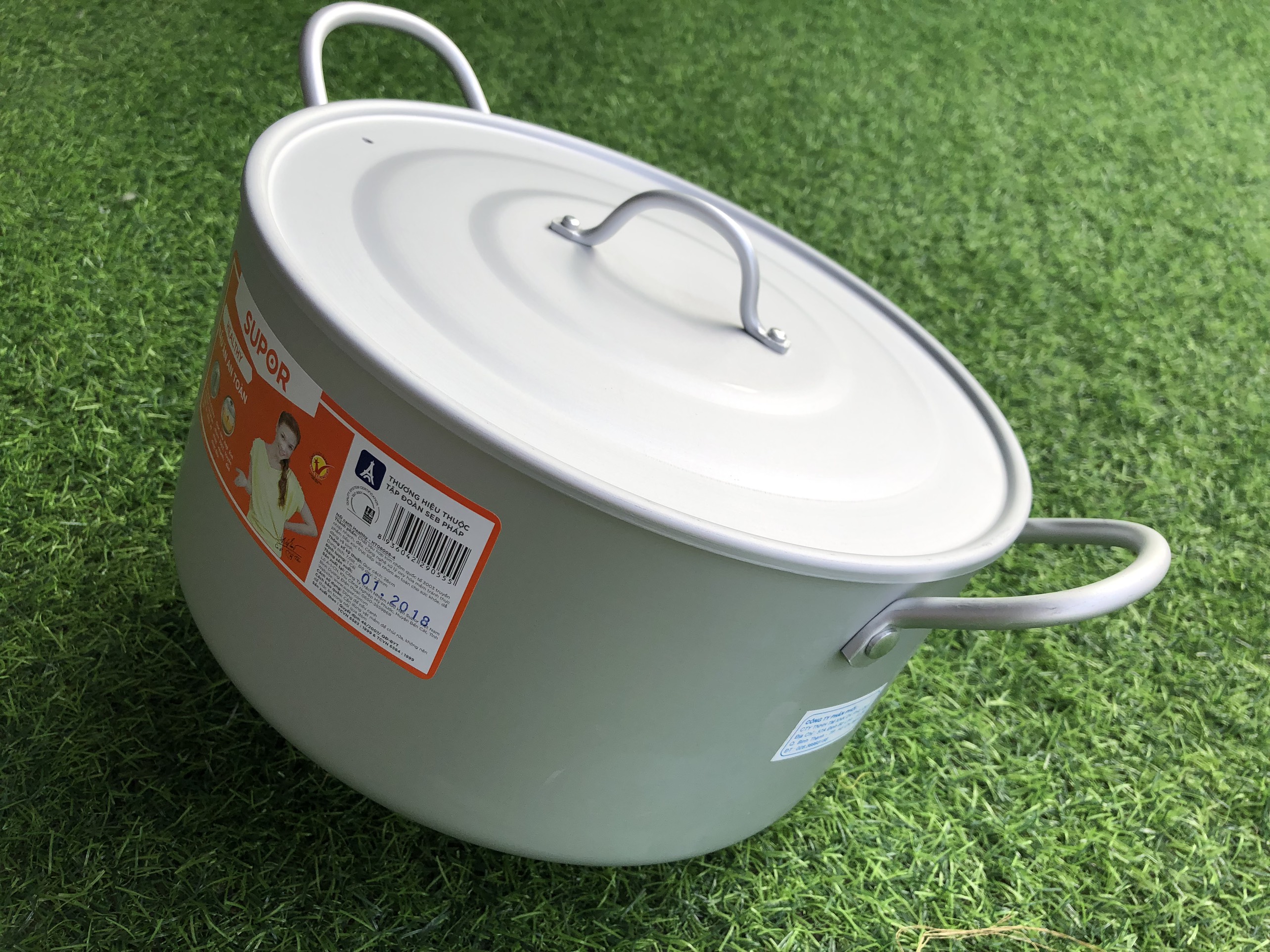 Tiết kiệm lượng gas 30-35% khi dùng nồi canh healthy ht08008-4 7,0l supor 26cm, sử dụng nhôm 3003 dẫn nhiệt rất nhanh