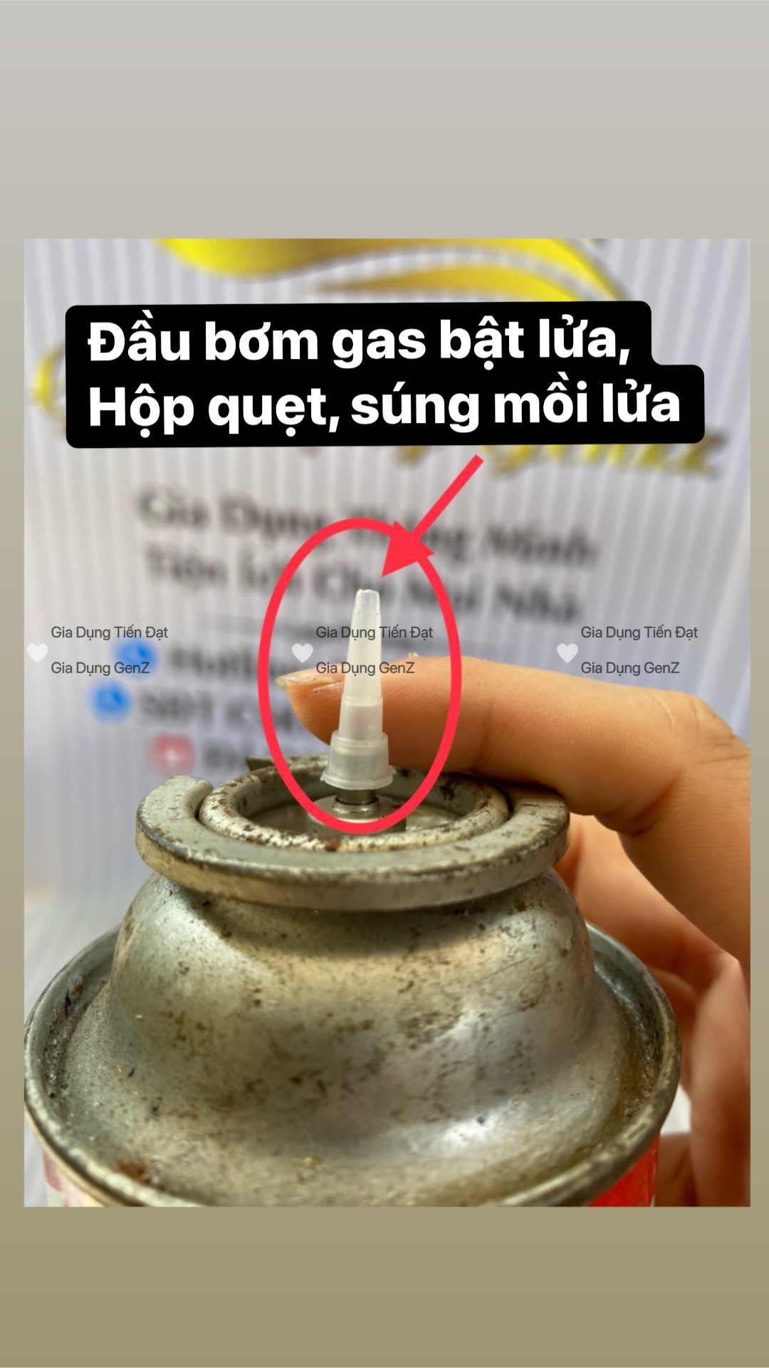 5 Đầu bơm gas bật lửa, Bơm gas hột quẹt, Gas bơm bật lửa, Đầu bơm gas cho bật lửa bằng bình gas mini du lịch