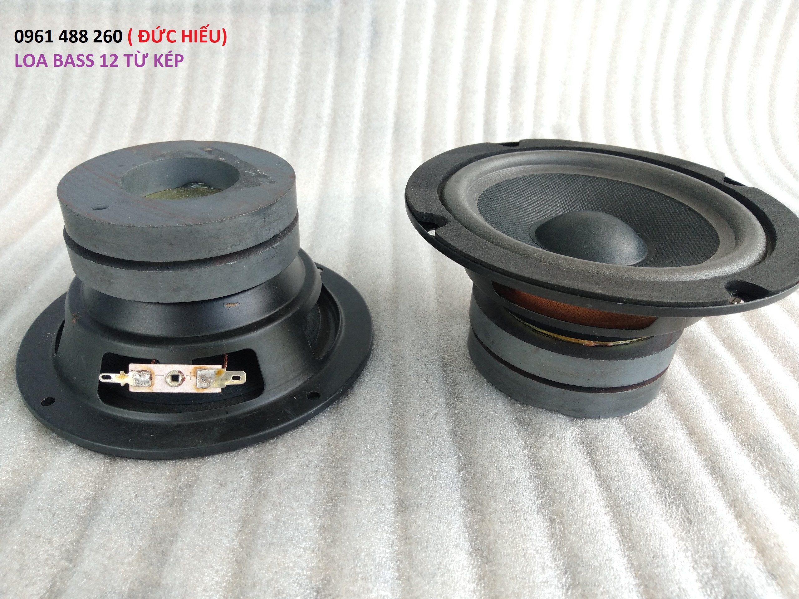 2 củ loa bass 12 từ kép -chất âm hay
