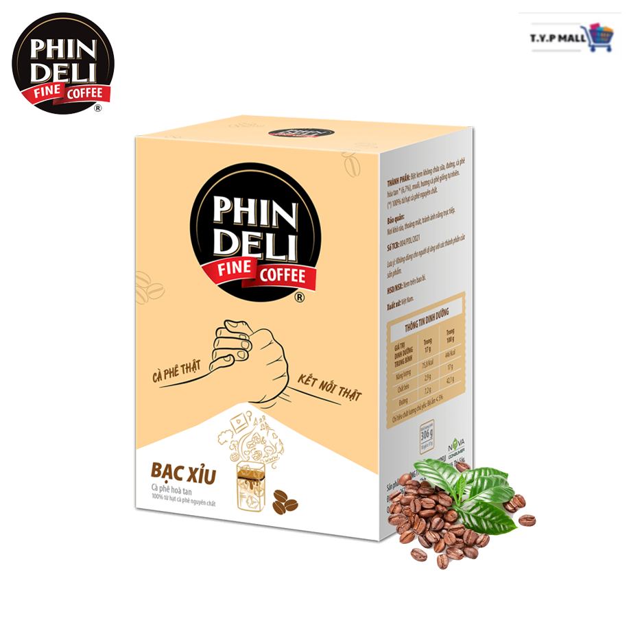 Cà phê hòa tan phindeli bạc xỉu