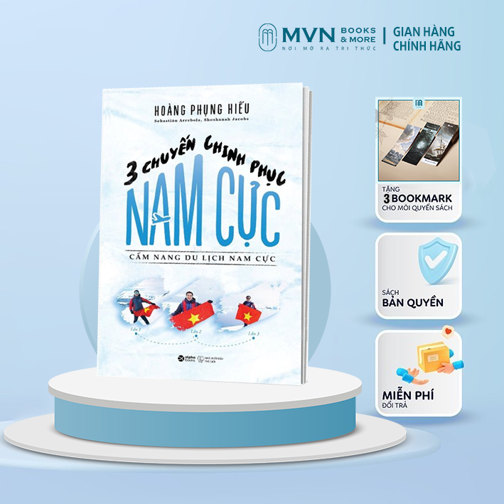 Sách - 3 Chuyến chinh phục nam cực (SDV) 269k - Mvn Books