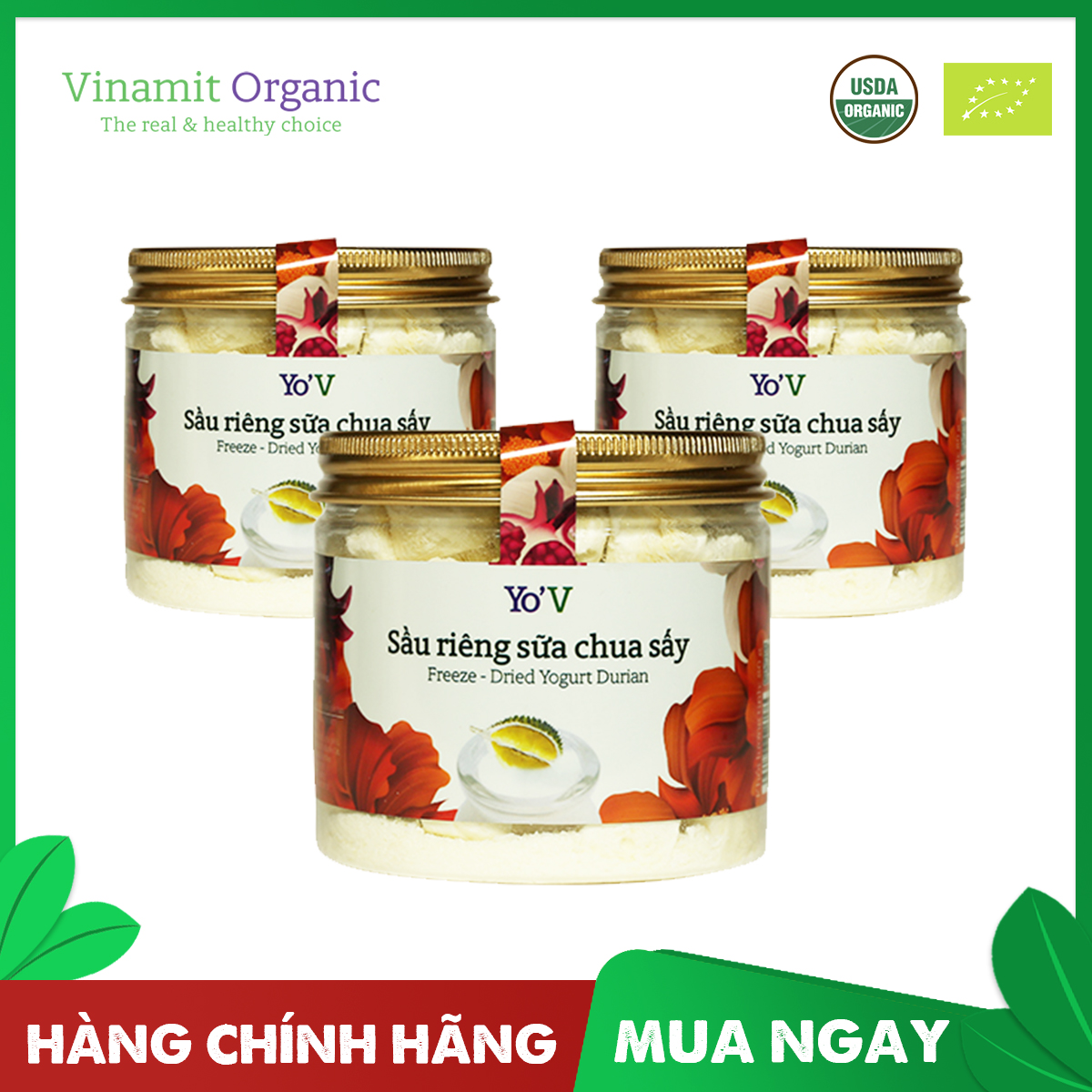 Sữa chua sấy YoV Sầu Riêng 60g