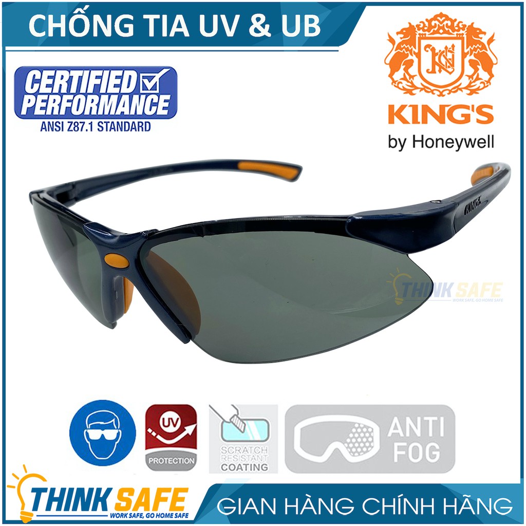 Kính bảo hộ thời trang chống tia UV văng bắn chống bụi đi phượt chống bụi Kính KINGS KY314B cao cấp - Bảo Hộ