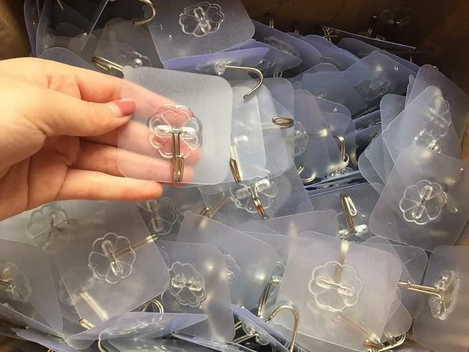 [HCM]Móc dán tường siêu dính trong suốt ( bộ 10 móc dán ) - Nem Exclusive