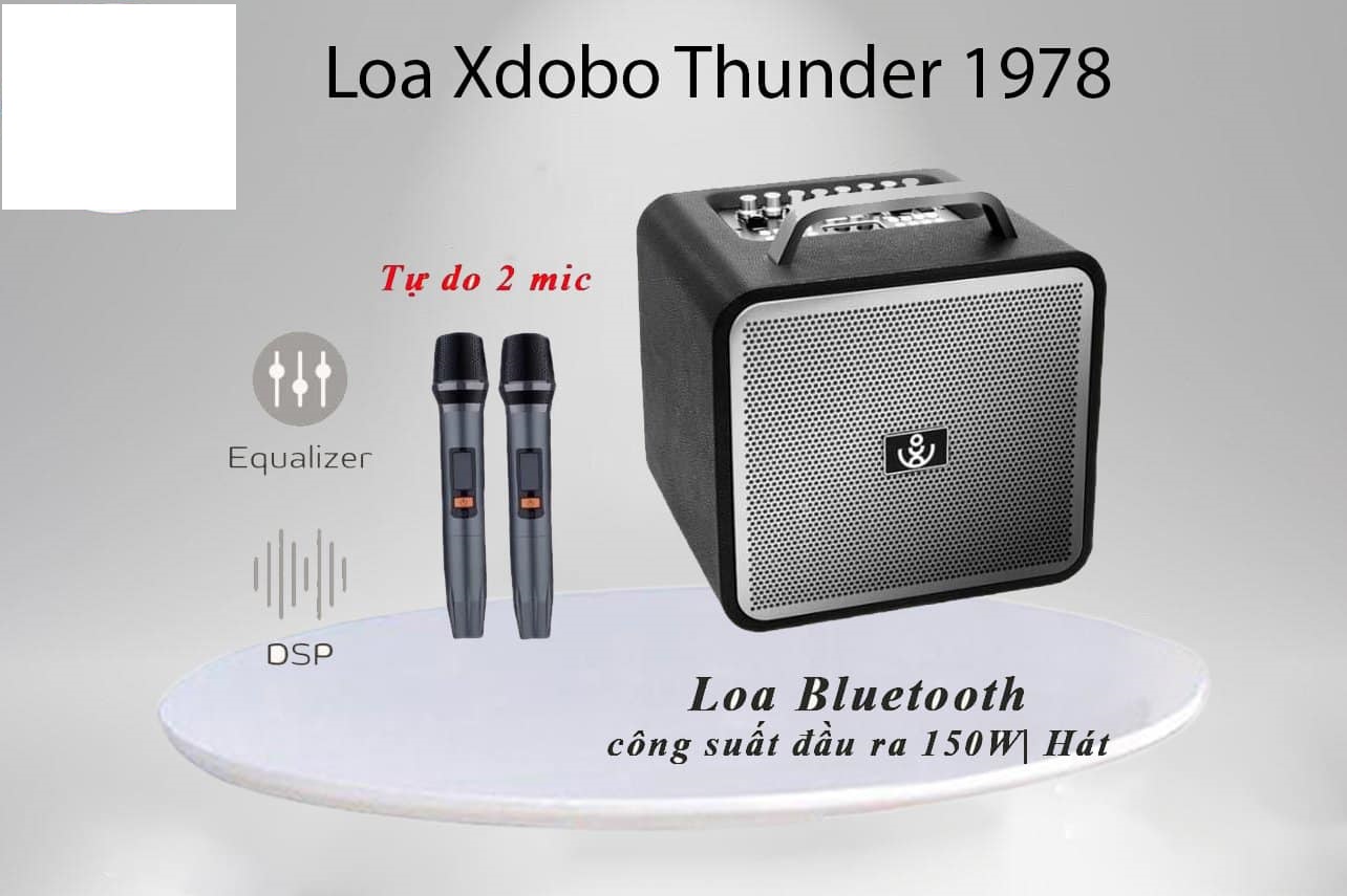 Loa Karaoke xách tay kèm 2 míc công suất khủng Xdobo X8 Pro 120W/King Max(140W)/Thunder 1978(150W) Siêu Trầm hát Siêu Hay