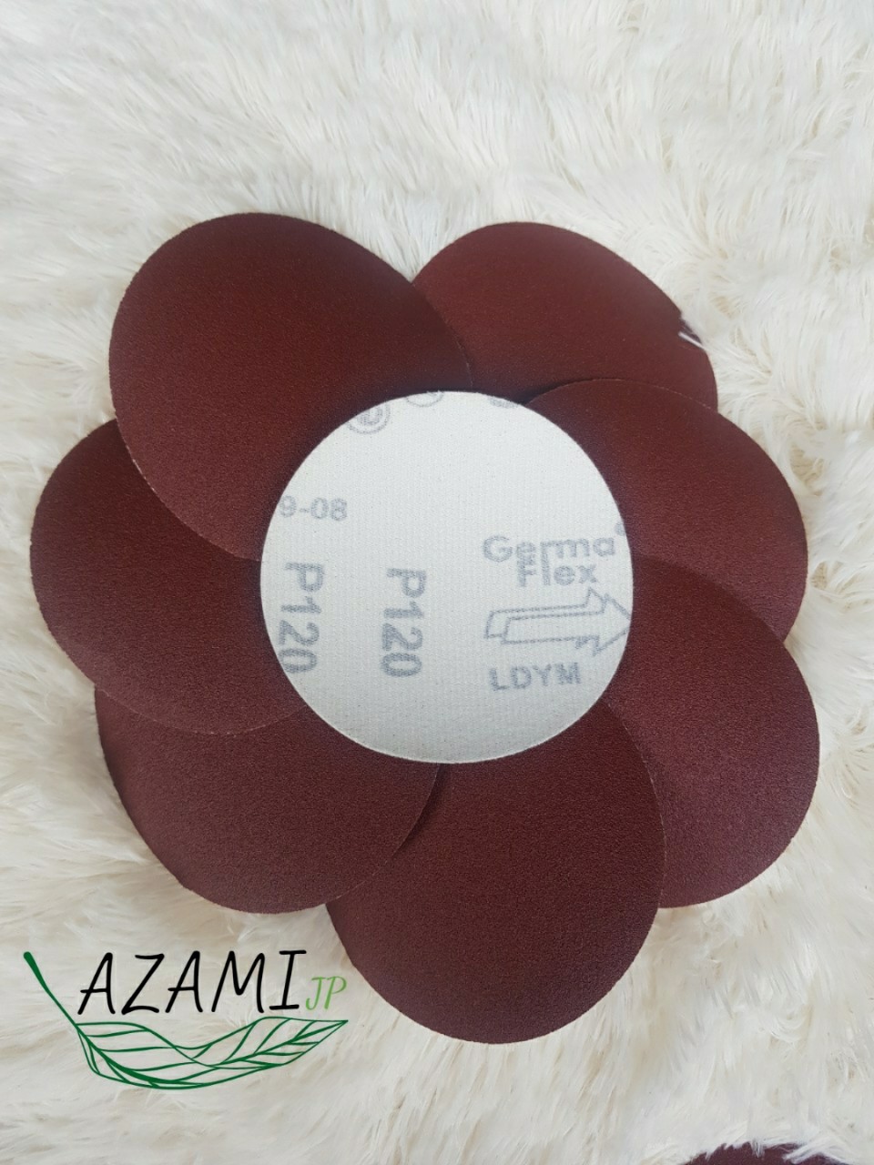 10 Tờ Giấy Nhám Tròn 100mm , Ráp Tròn Dán Lông 4Icnh , Nhiều Độ Hạt từ 40 đến 320 , Hàng Chuẩn Hãng