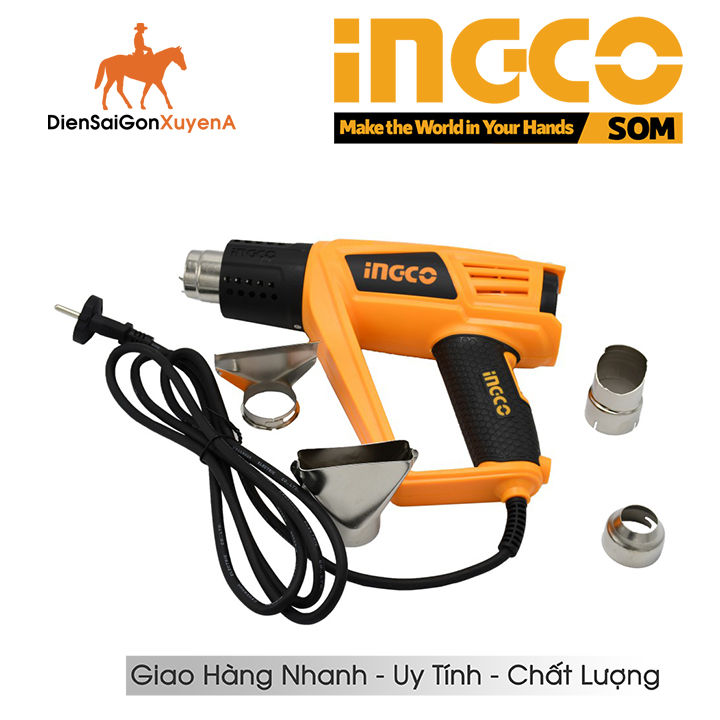 Máy thổi khò nhiệt hơi nóng 2000w ingco hg20008 - điện sài gòn xuyên á