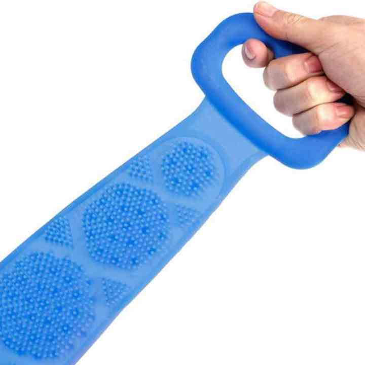 [HCM]bông tắm chà lưng silicon dây dài cao cấp ngừa khuẩn - cọ tắm 2 mặt- dây tắm chà lưng Dây đai chà lưng 2 mặt đa năng dụng cụ bằng kỳ cọ massage tẩy da chết khi tắm