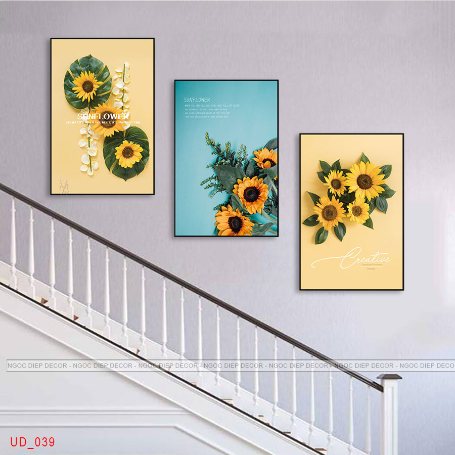 Bộ 20 mẫu tranh dán cầu thang hiện đại, đẹp mắt, đủ phụ kiện, kích thước 30x45cm x 3 tấm