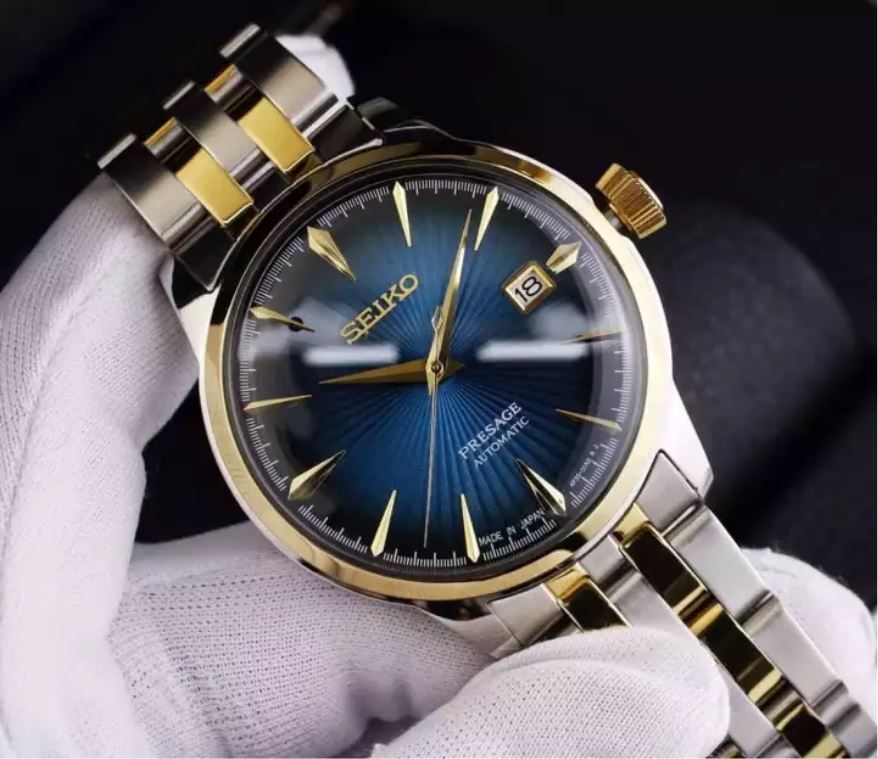 ĐỒNG HỒ NAM CƠ SEIKO PRESAGE AUTOMATIC Demi mặt xanh