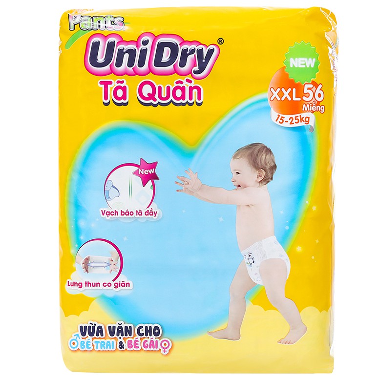 Tã quần Unidry size xxl 56 miếng , sản phẩm tốt, chất lượng cao, cam kết như hình, độ bền cao, xin vui lòng inbox shop để được tư vấn thêm về thông tin