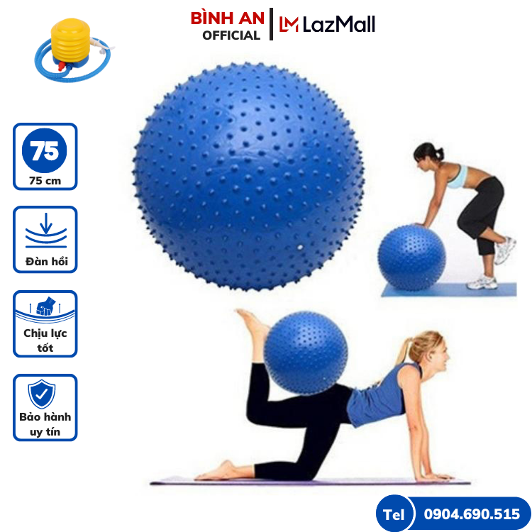 Bóng tập yoga có gai gymball cao cấp 75cm