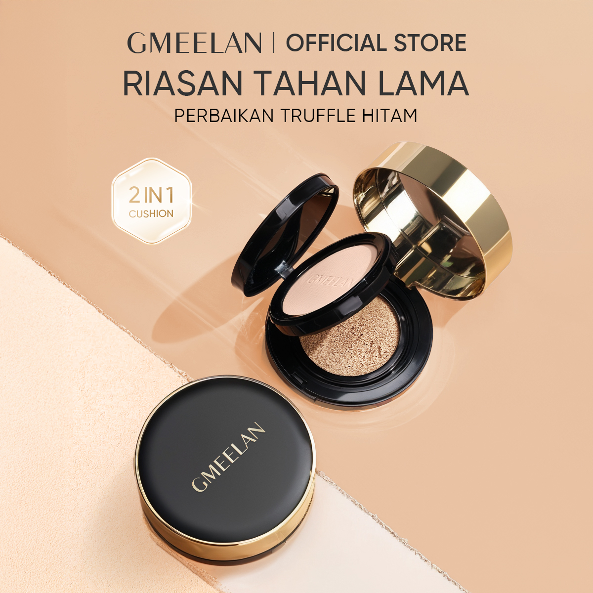 GMEELAN CUSHION ZINC PCA NẤM TRUFFLE 7g+10g Hỗ trợ lớp nền mịn mềm và hỗ trợ lâu trôi thấm nước