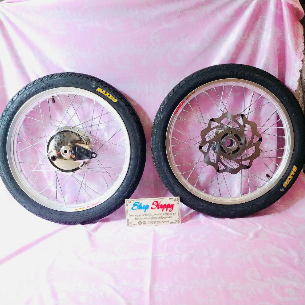 [HCM]Bánh căm full vỏ ruộtniềng Banzai kèm má đùm đĩa nhỏ cho Ex 2010SiriusJupiterTaurus