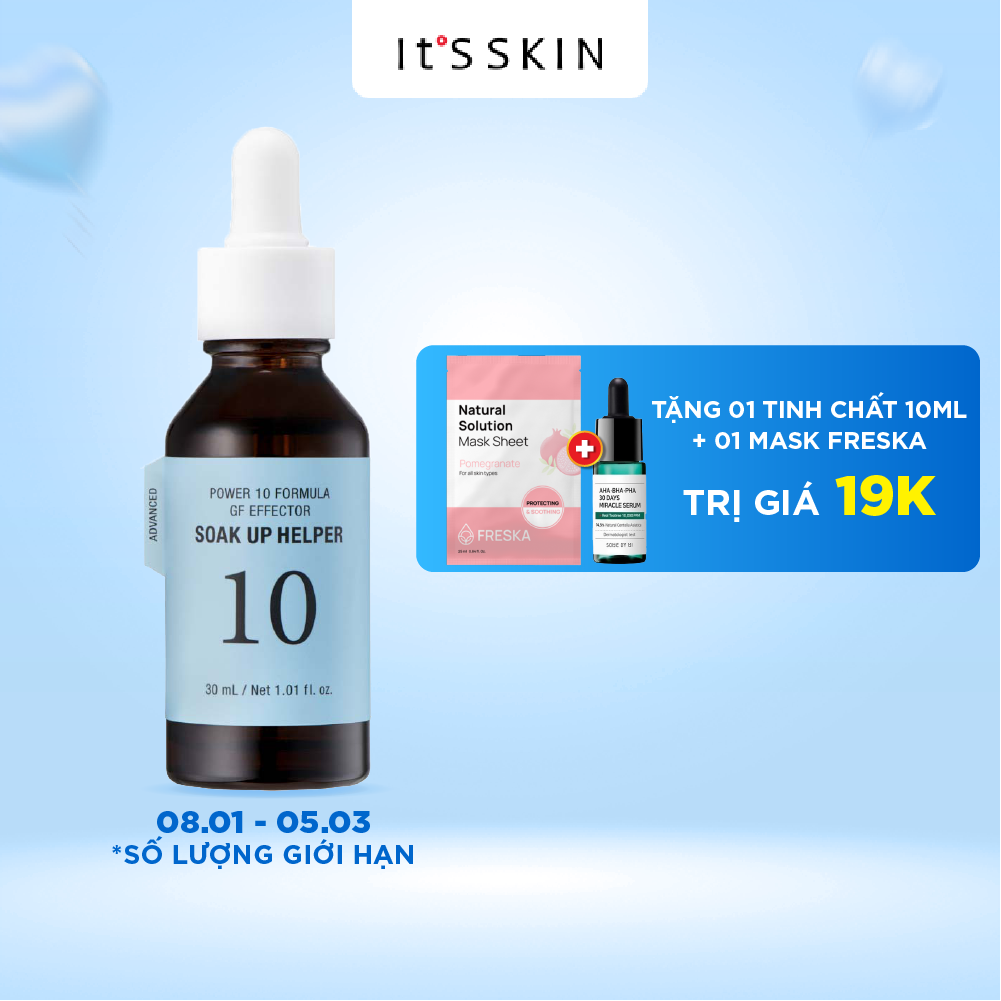 Tinh chất dưỡng ẩm It's Skin Power 10 Formula GF Effector Soak Up Helper 30ml