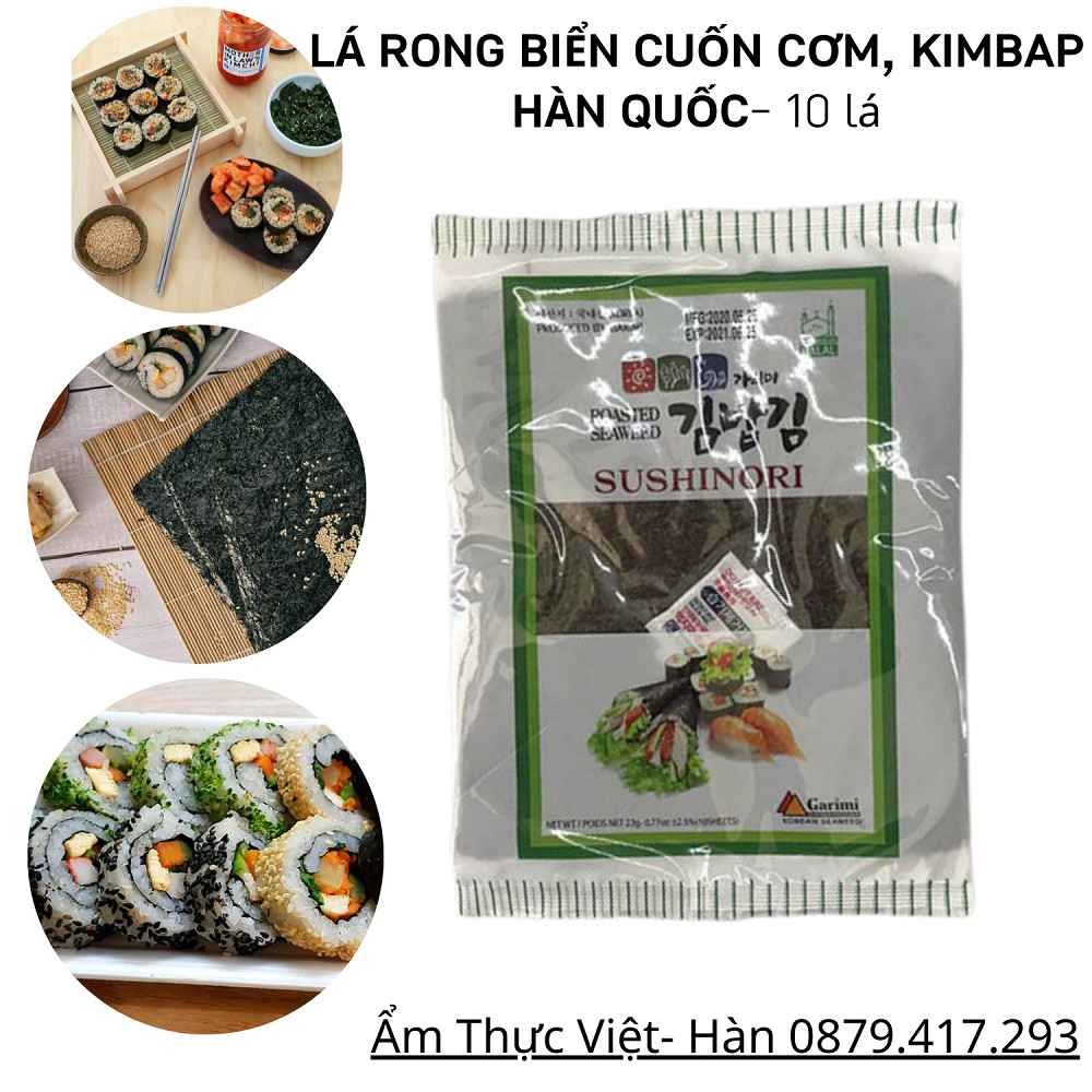 Rong biển Hàn Quốc cuộn cơm gói 10 lá