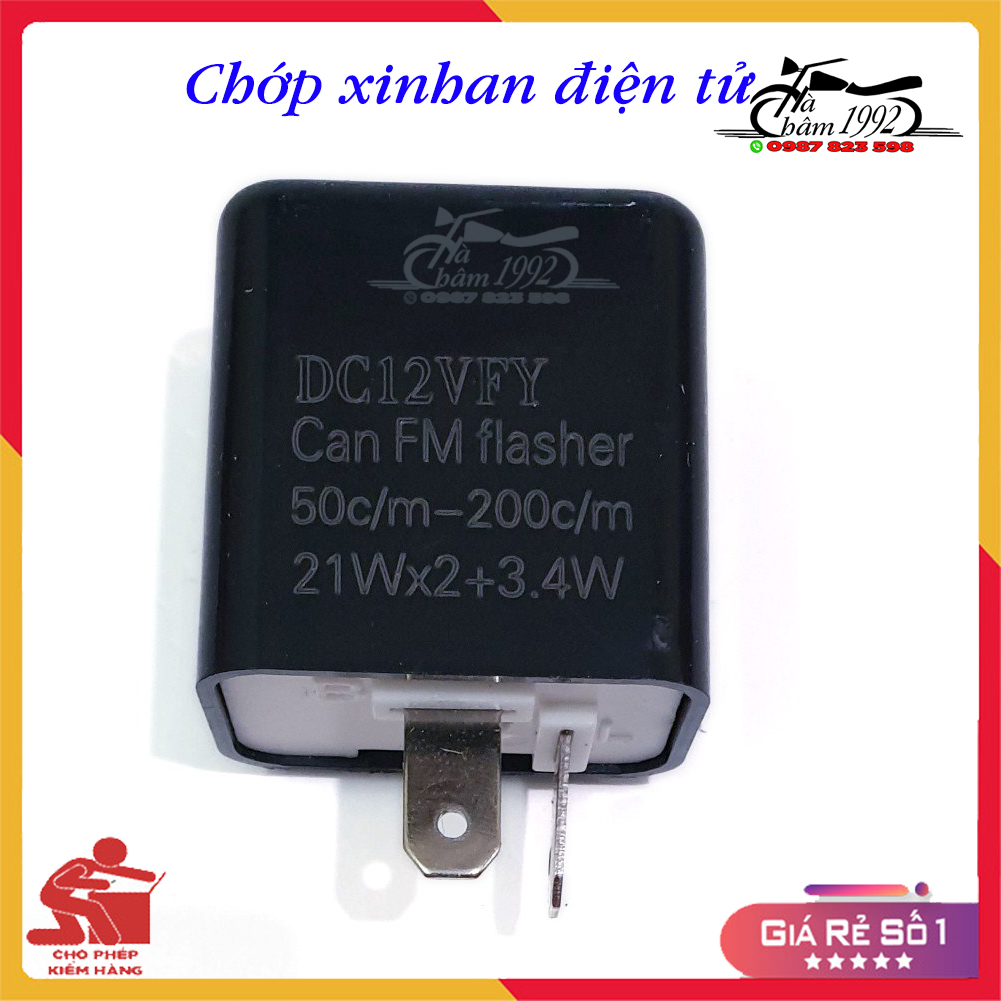Cục chớp role xinhan điện tử gắn xe máy