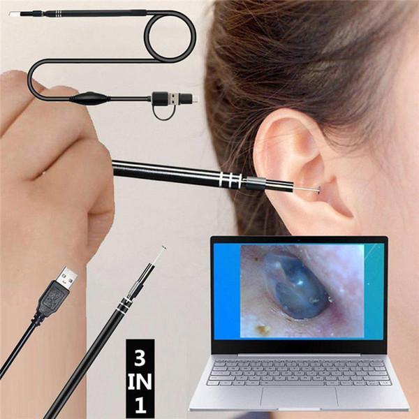 Camera nội soi tai đa năng kèm phụ kiện lấy ráy mẫu mới 2021