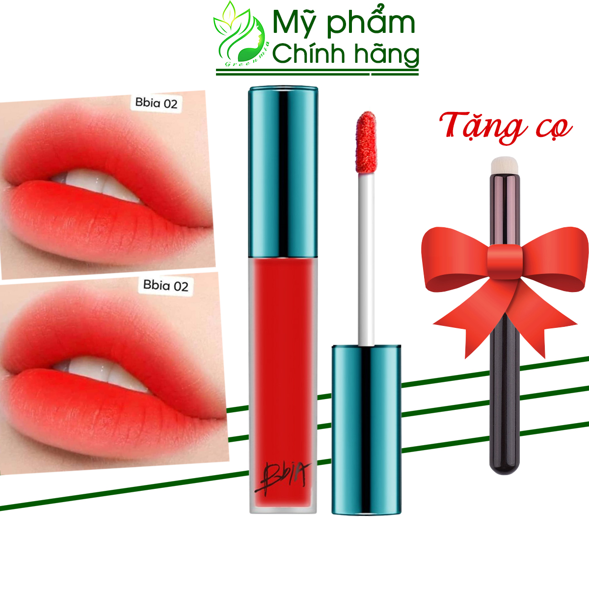  Son Bbia 02 Extra Bounce Đỏ Cam Son Kem Lì Bbia Last Velvet Lip Tint 5g  CHÍNH HÃNG  
