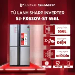 Tủ lạnh Sharp SJ-FX630V-ST | Tủ lạnh Side by side 4 Cửa Inverter 626 lít Sharp FX630V công nghệ khử mùi Nano Ag+Cu (Chỉ giao tại Hà Nội)