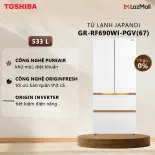 Tủ lạnh Toshiba 533 lít Japandi Multi Door GR-RF690WI-PGV(67) - Thiết Kế Built-in Sang Trọng Tối Ưu Không Gian Bếp