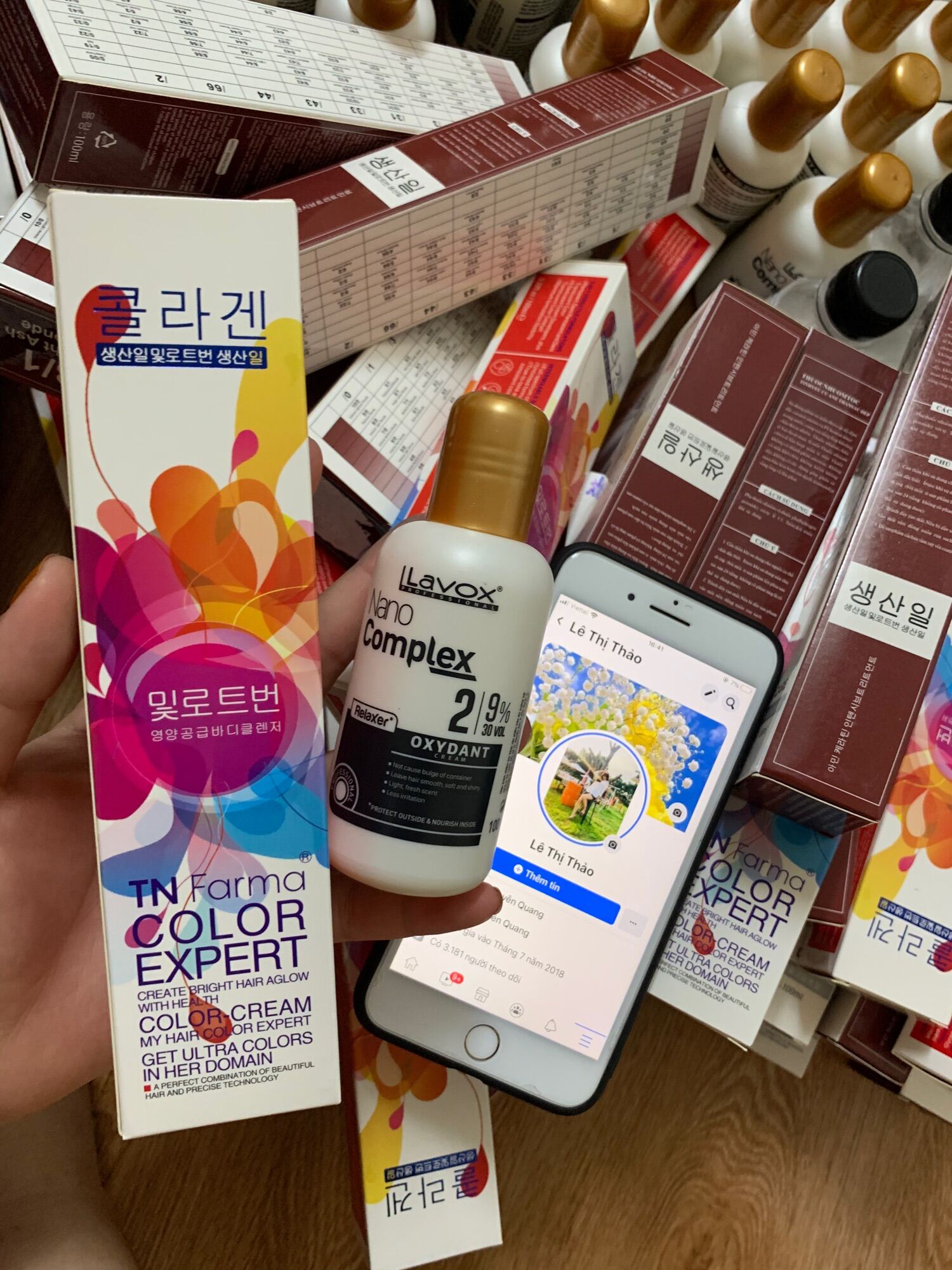 Combo thuốc nhuộm tóc kèm oxy trợ nhuộm