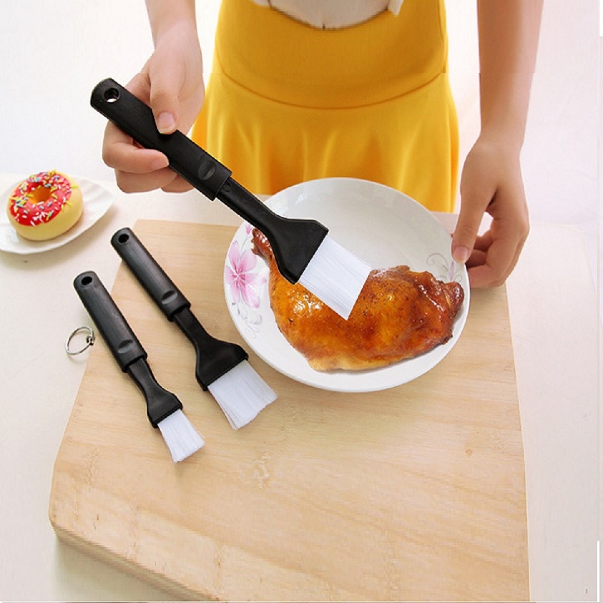 [BỘ 2 CÂY ] CHỔI, CỌ QUÉT THỰC PHẨM được dùng làm bánh, quét dầu or bơ nướng đồ ăn..- DIY047