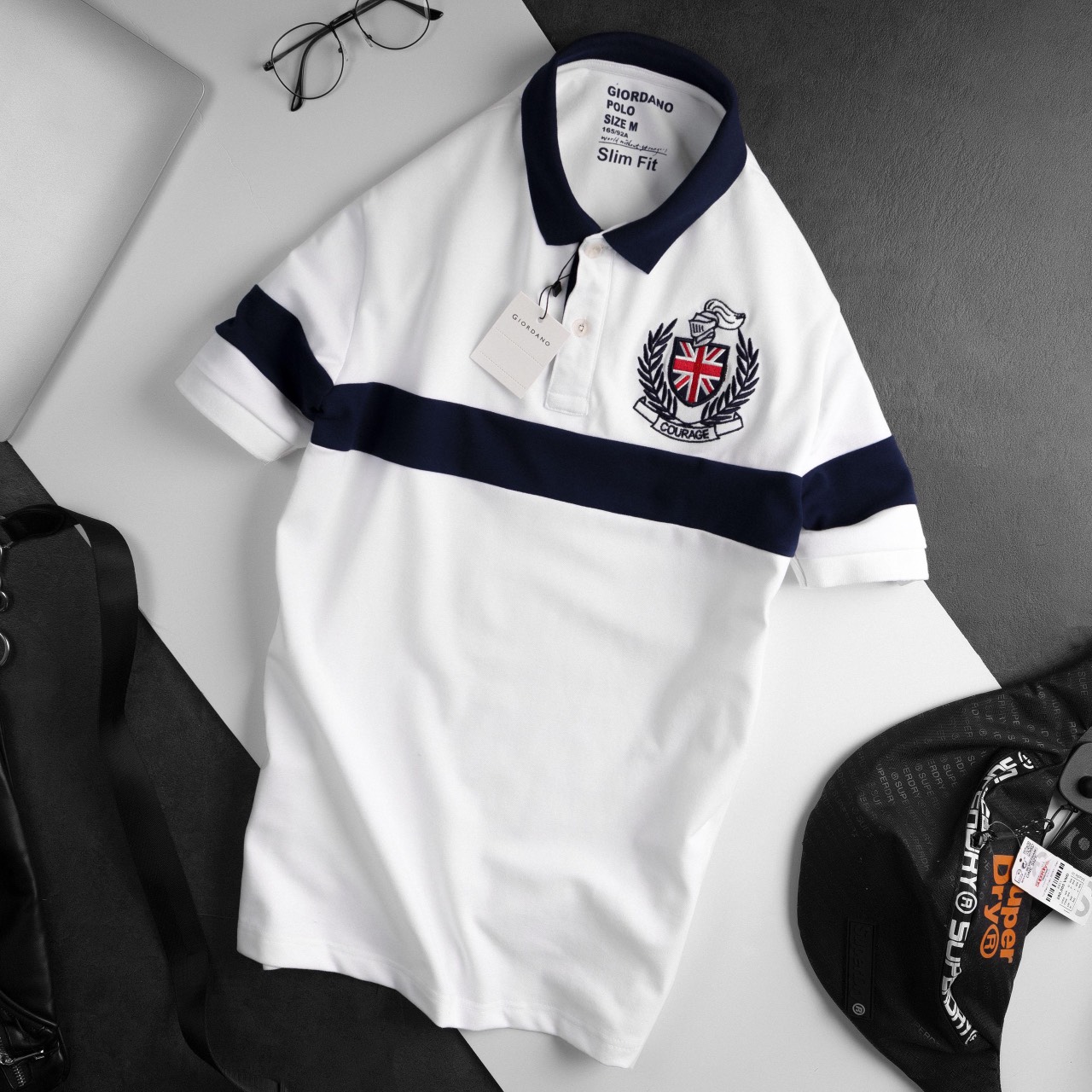 [HCM]Giordano Áo thun Polo có cổ cho Nam