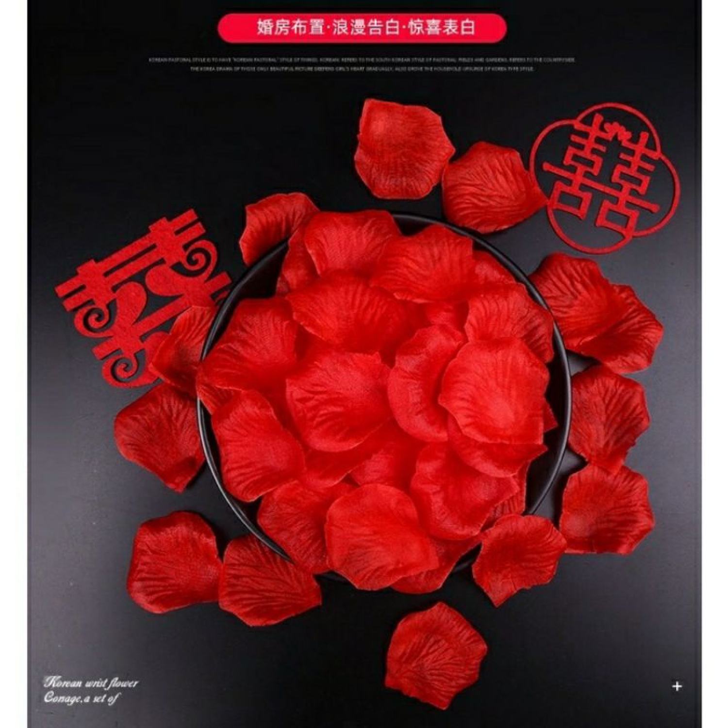 Set 100 cánh hoa hồng trang trí