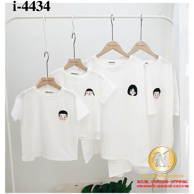 [HCM]Áo thun gia đình logo người đáng yêu