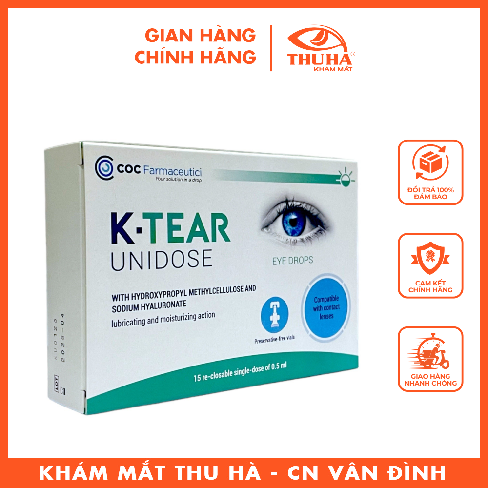 Dung dịch nhỏ mắt K-Tear Unidose [Hộp 15 Tép]