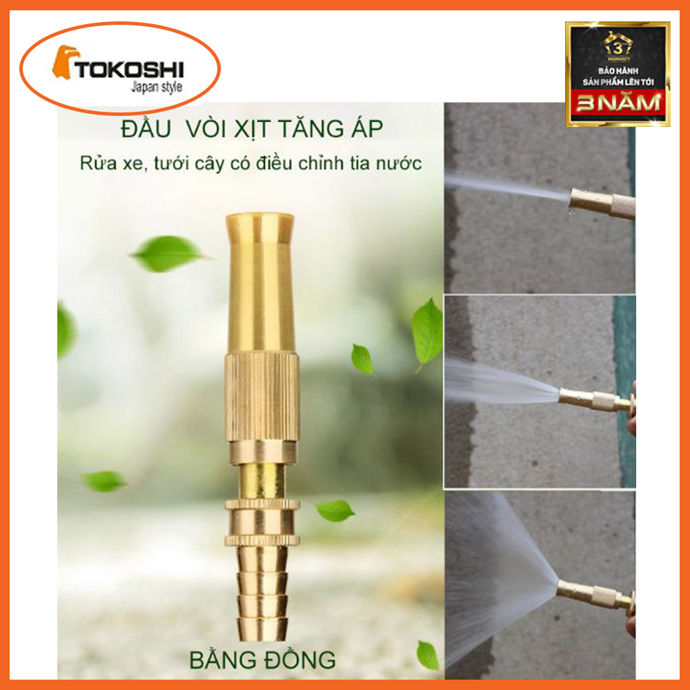 Đầu Vòi Xịt Tăng Áp Lực Nước, Vòi Phun Tăng Áp Bằng Đồng Cao Cấp Tưới Cây, Rửa Xe