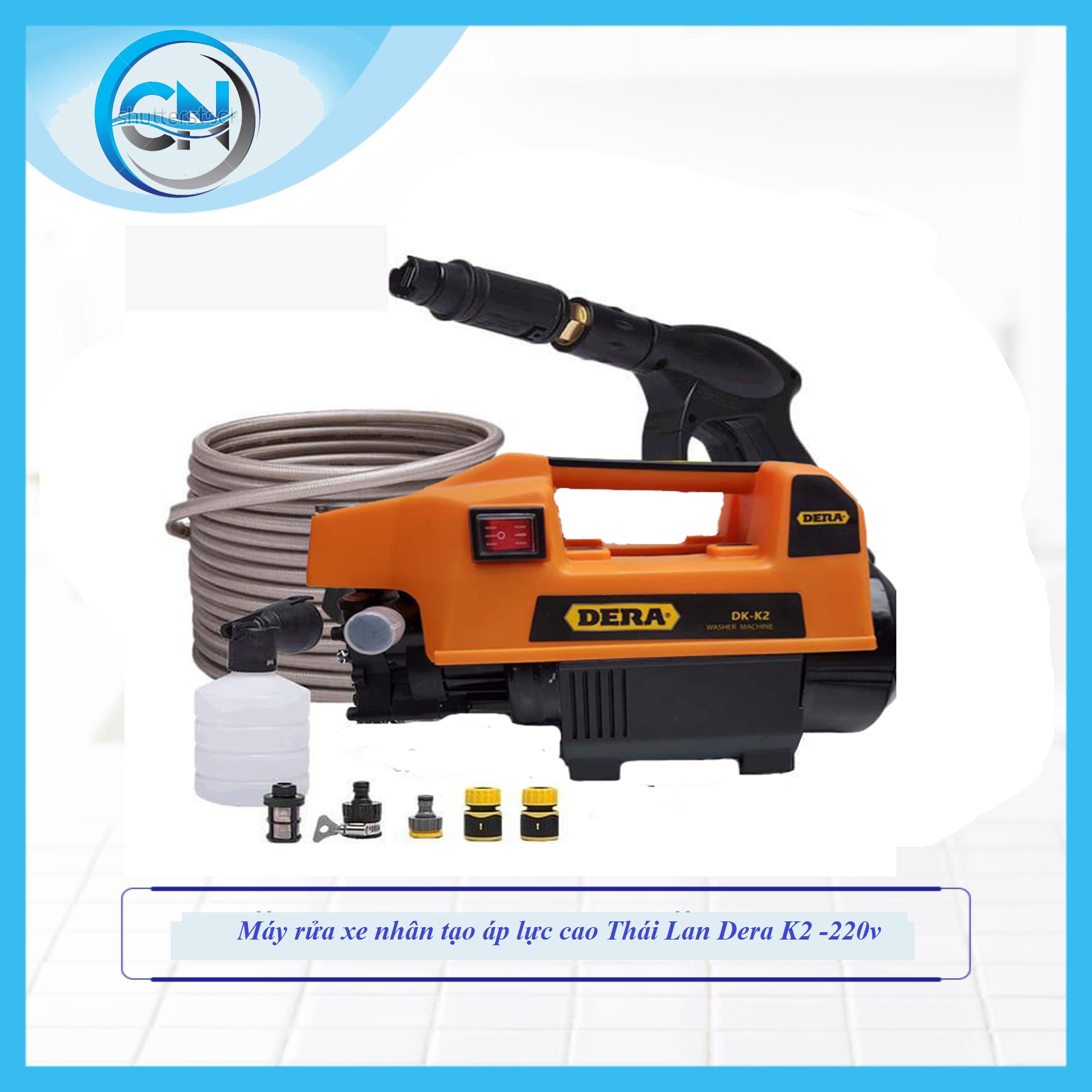 Xả kho giảm giá máy rửa xe cấp dera k2, xịt rửa áp lực cao, đá bay mọi vết bẩn cứng đầu