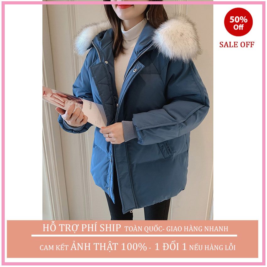 (SIEU CHẤT) áo Phao nữ hàn quốc MŨ LÔNG 3 LỚP, áo phao béo hàn quốc áo phao nữ 2020 cực chất ,cực ấm , TUỆ LÂM FASHION