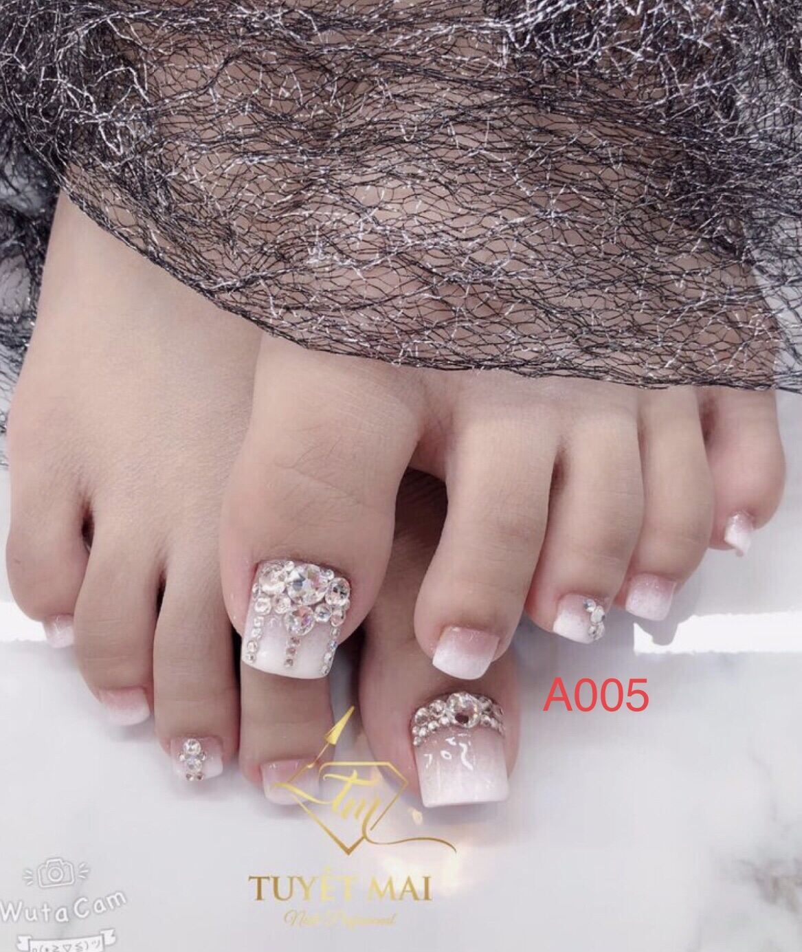 Móng chân giả- nail thiết kế chuẩn form