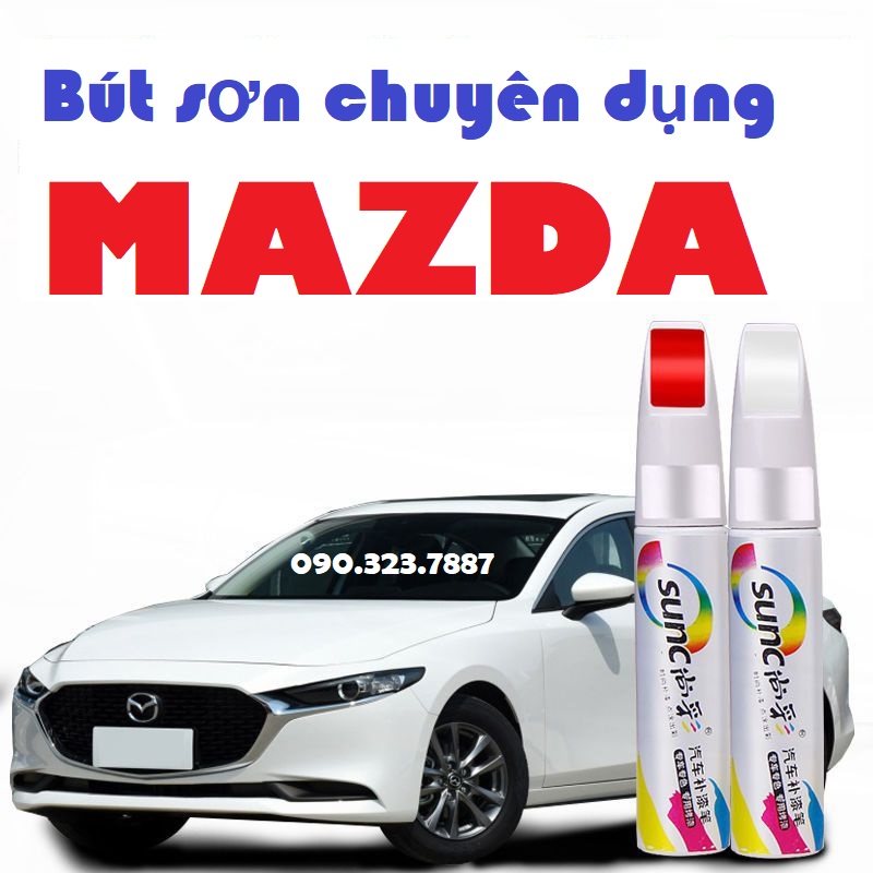 Bút sơn sửa chữa vết trầy xe ô tô mazda: cx3, cx5, cx8, cx9, mazda3, mazda 6, mazda 2…