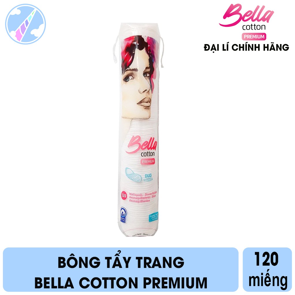 Bông Tẩy Trang ???? Bông tẩy trang Bella Cotton Premium 120 Miếng