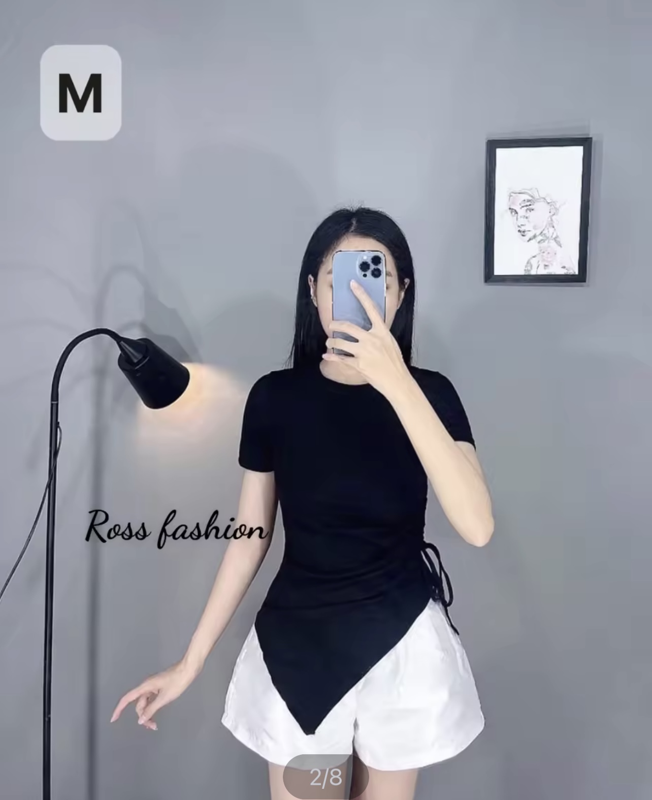 Áo Thun Nữ, Áo Kiểu Nữ, Tà Chéo, Dây Cột eo, Tay Ngắn, Vải Gân Co Giãn Tốt, Ôm Body mềm mịn mát, phối đồ siêu xinh, đi cafe, đi chơi đều xinh